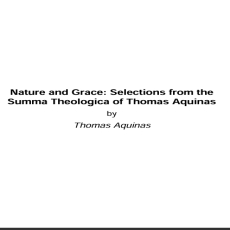 Thomas-Aquinas-Nature-and-Grace Thomas-Aquinas-Nature-and-Grace