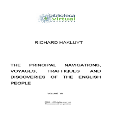 Voyages of Richard Hakluyt Voyages of Richard Hakluyt